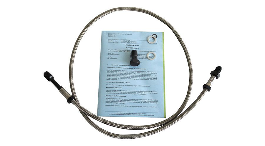 BMW R 100 Model Stainless-steel braided brake hose