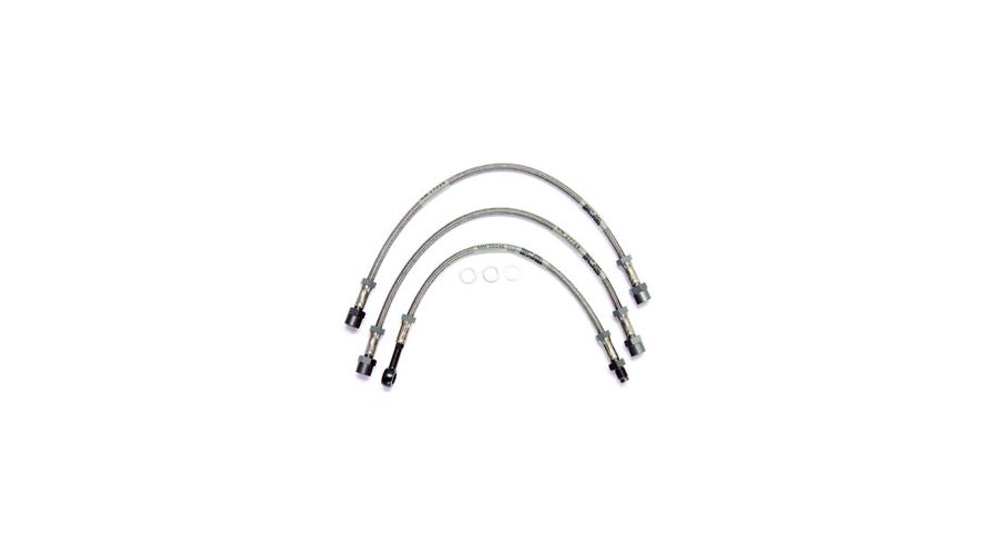 BMW R 100 Model Stainless-steel braided brake hose (3-piece)