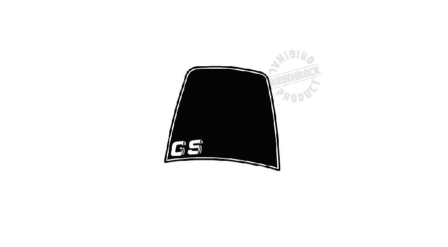 BMW R 80 Model Sticker for wind deflector, black