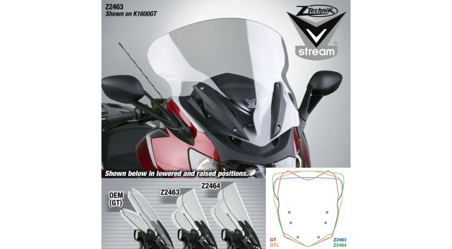 BMW K1600GT & K1600GTL Windscreen VStream