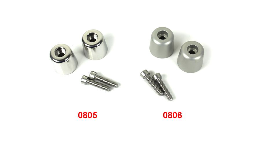 Bar end weights for BMW R 1200 RT, LC (2014-) | Motorcycle Accessory Hornig
