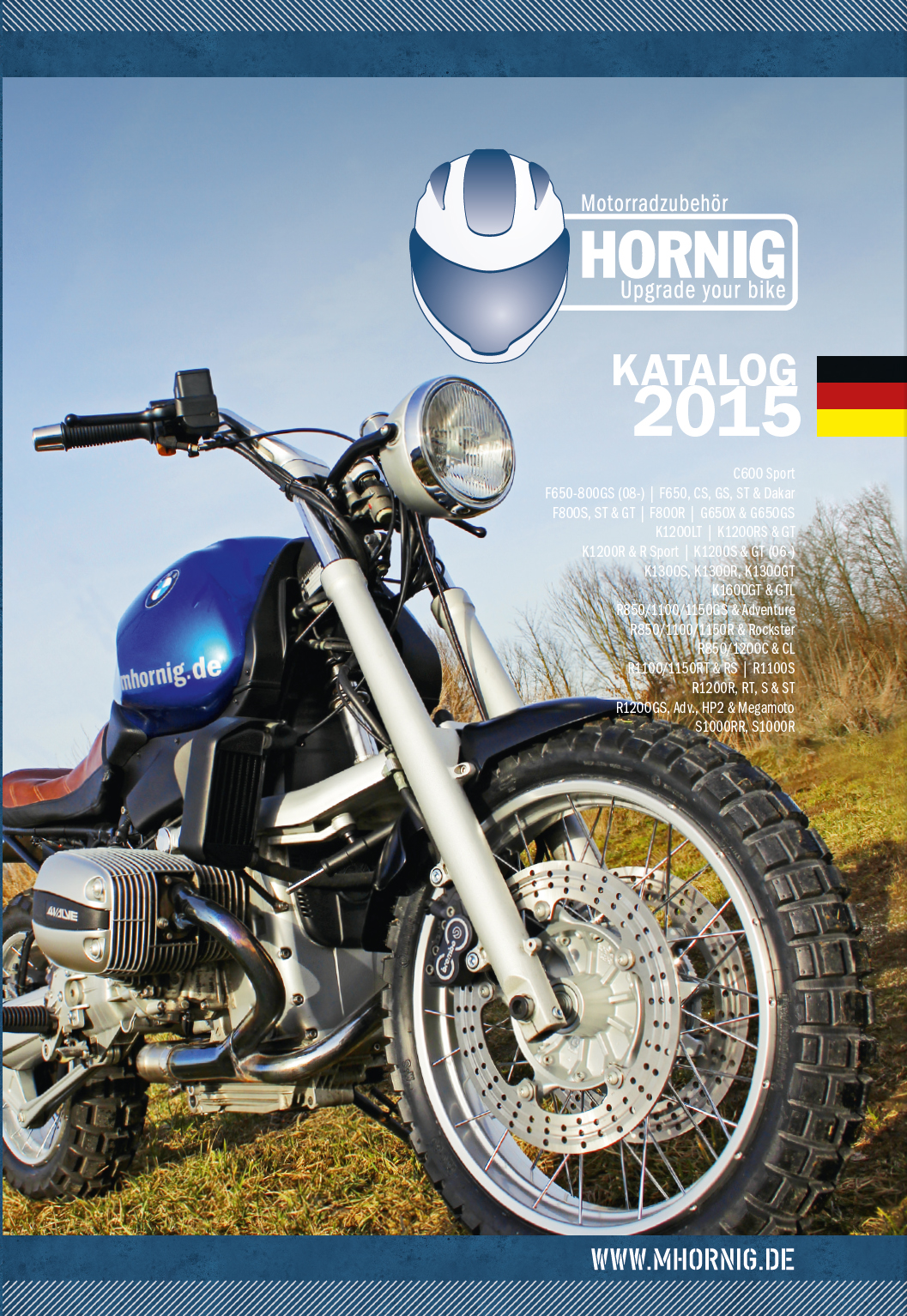 BMW Motorcycle Accessory Catalogue 2015 by Hornig download or preorder