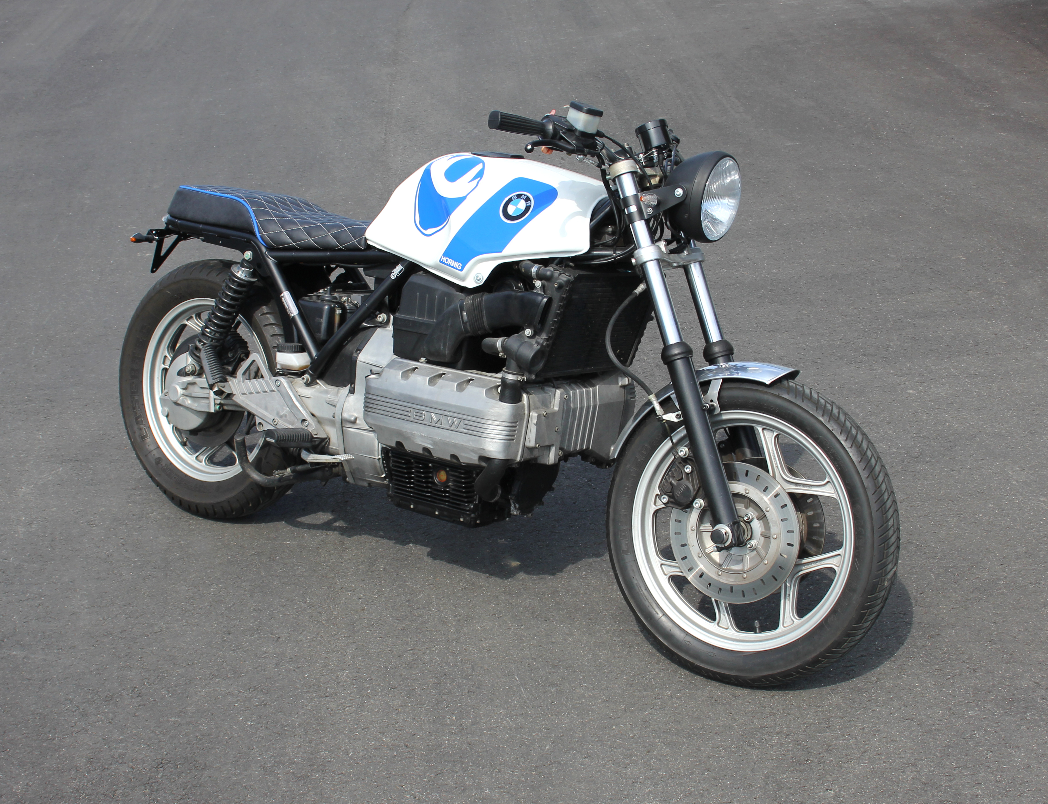 Bmw K100rs Cafe Racer By Hornig Trendy Retro Look With Tuv Approval Motorcycle Accessory Hornig Parts For Your Bmw Motorrad