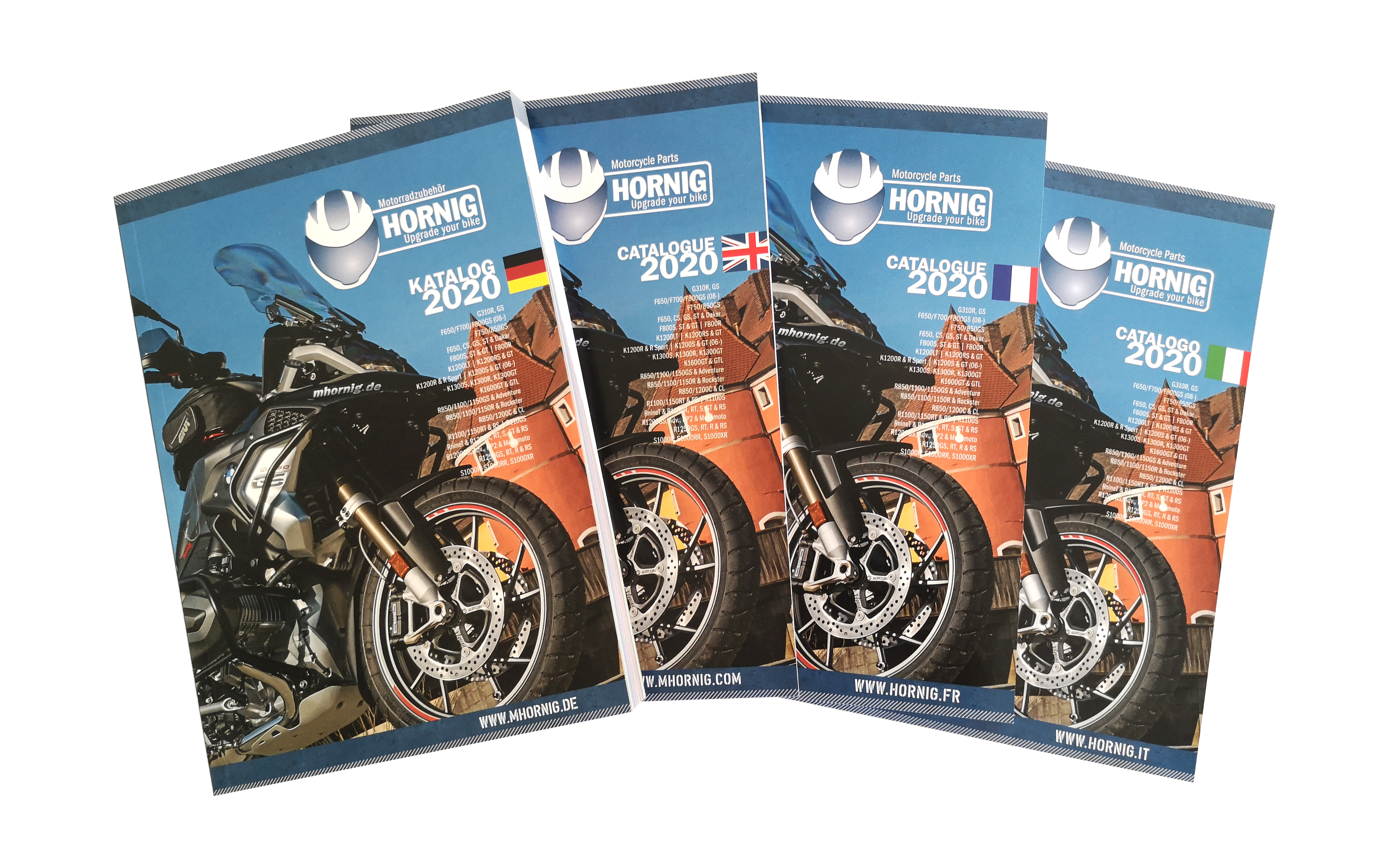 New BMW motorcycle accessory catalogue 2020 by Hornig ready for
