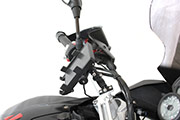 Smartphone holder with wireless charging port for BMW motorcyles
