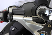 Adapter for tubular handlebar fixation for BMW motorcycles