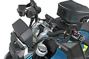 Handlebar risers with offset for BMW R1300R