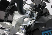 Handlebar risers with offset for BMW R1300R