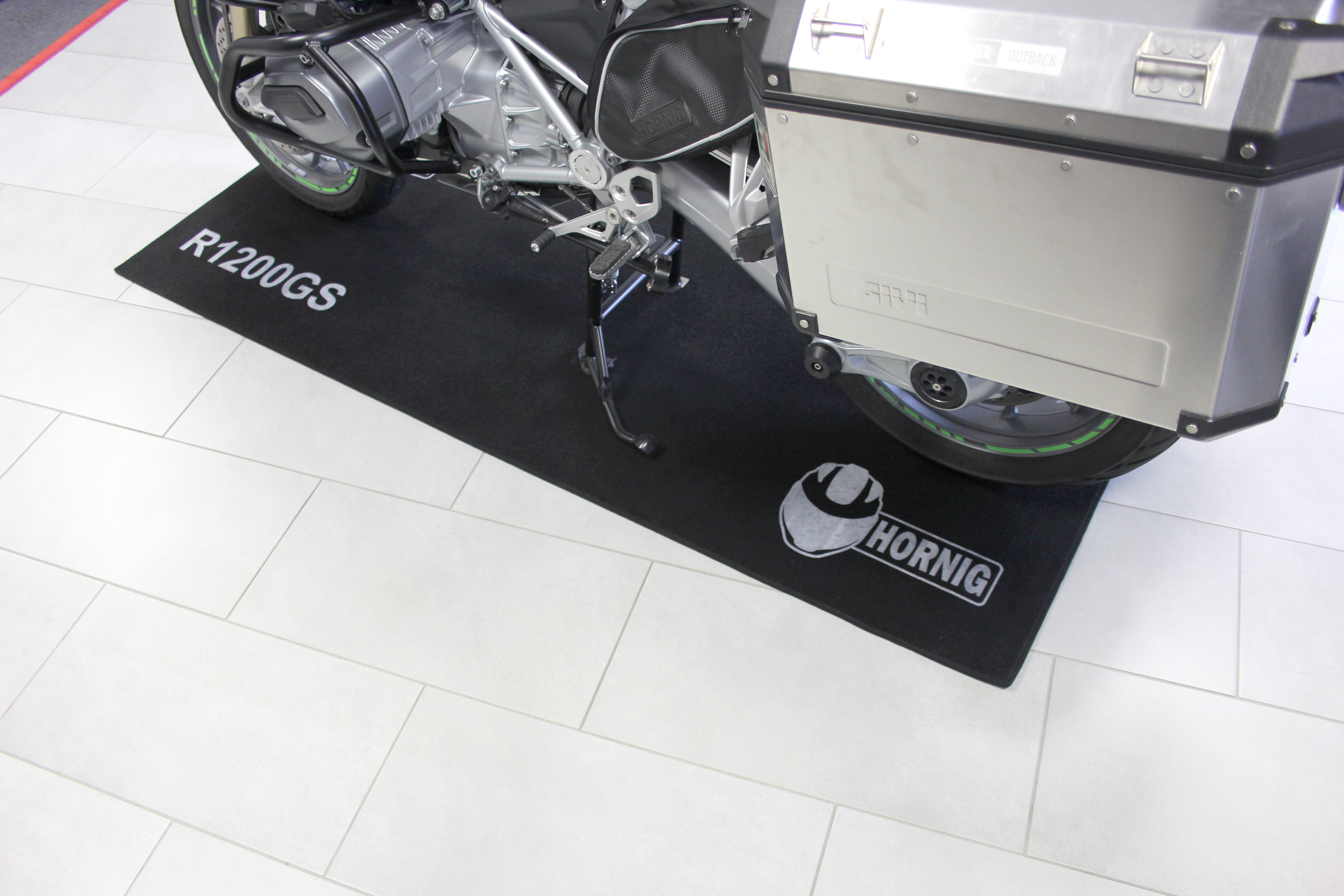 Genuine BMW M Motorrad Motorcycle Bike Pit Box Carpet / Garage